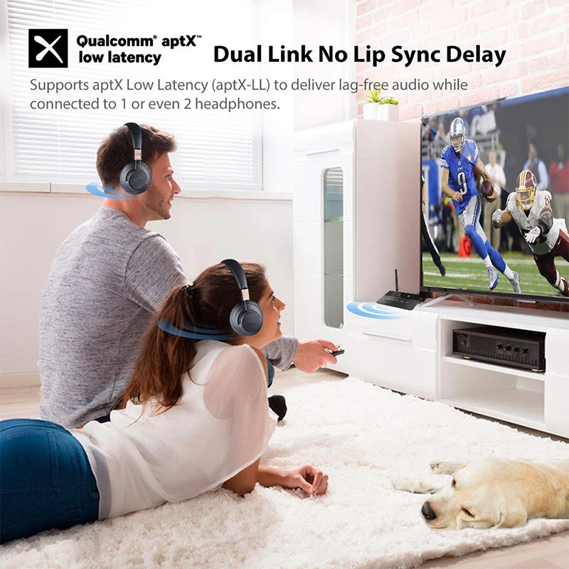 80 м Bluetooth 5 0 RCA приемник передатчик aptX LL HD AAC SBC 3 мм Aux беспроводной аудио адаптер