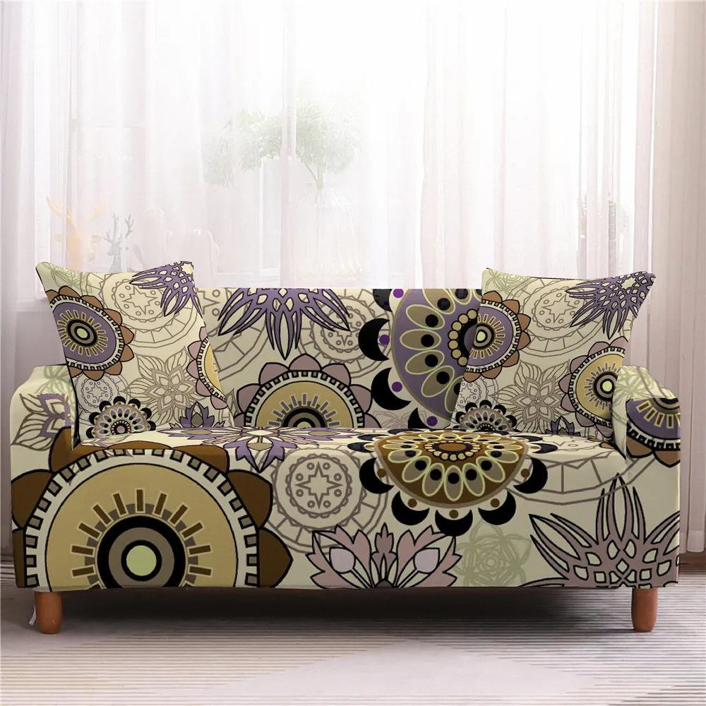 Чехлы для диванов эластичные чехлы Защитные 3D Богемия секционных спандекс 1/ 2/3 /4