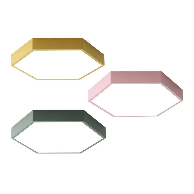 

Home Led ceiling light Macaron Six sides Ultrathin Lamps Living room Children's room Modern Simple Creative Bedroom Color
