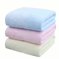 pure cotton plain bathing towel thick men women adults soft absorbent home hotel cotton large face hand bath towel 70140cm