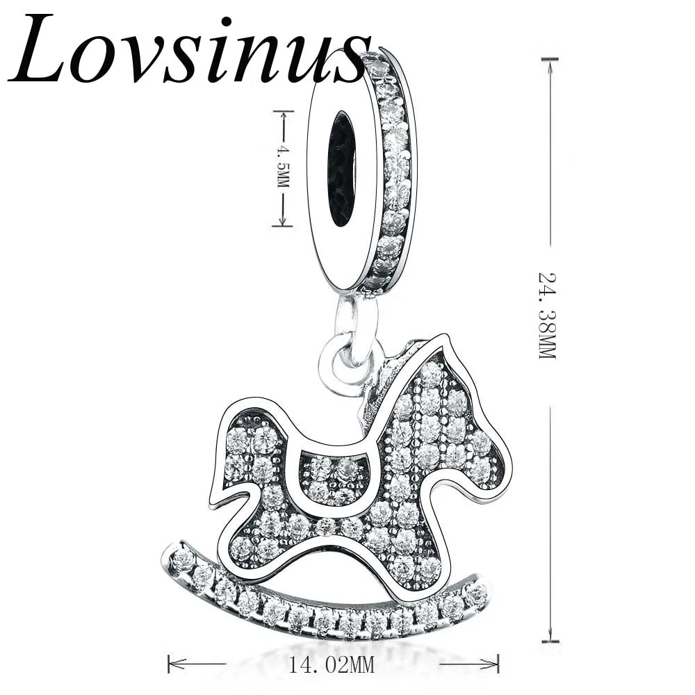 2019 летние реальные 925 стерлингового серебра Троянский конь талисман с
