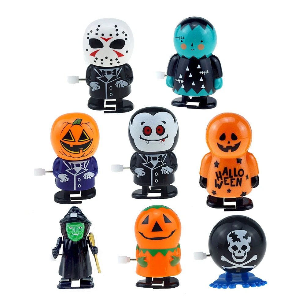 

Забавная заводная игрушка на Хэллоуин, случайный цвет, Рождество, заводные подарки для детей, праздничное украшение для дома Вечерние