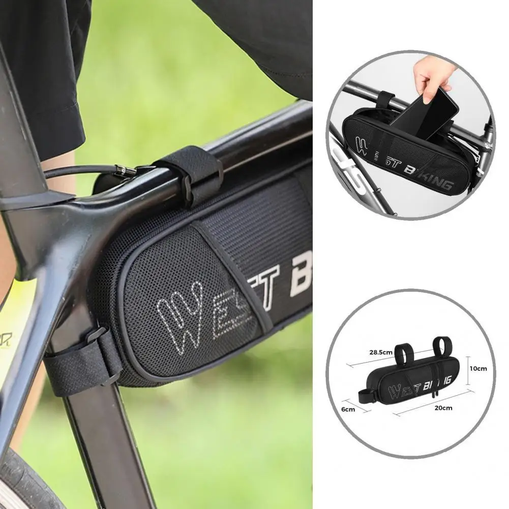 

Легкая Изысканная велосипедная передняя рама велосипедная сумка с узкими краями велосипедная Сумка водонепроницаемая для велоспорта