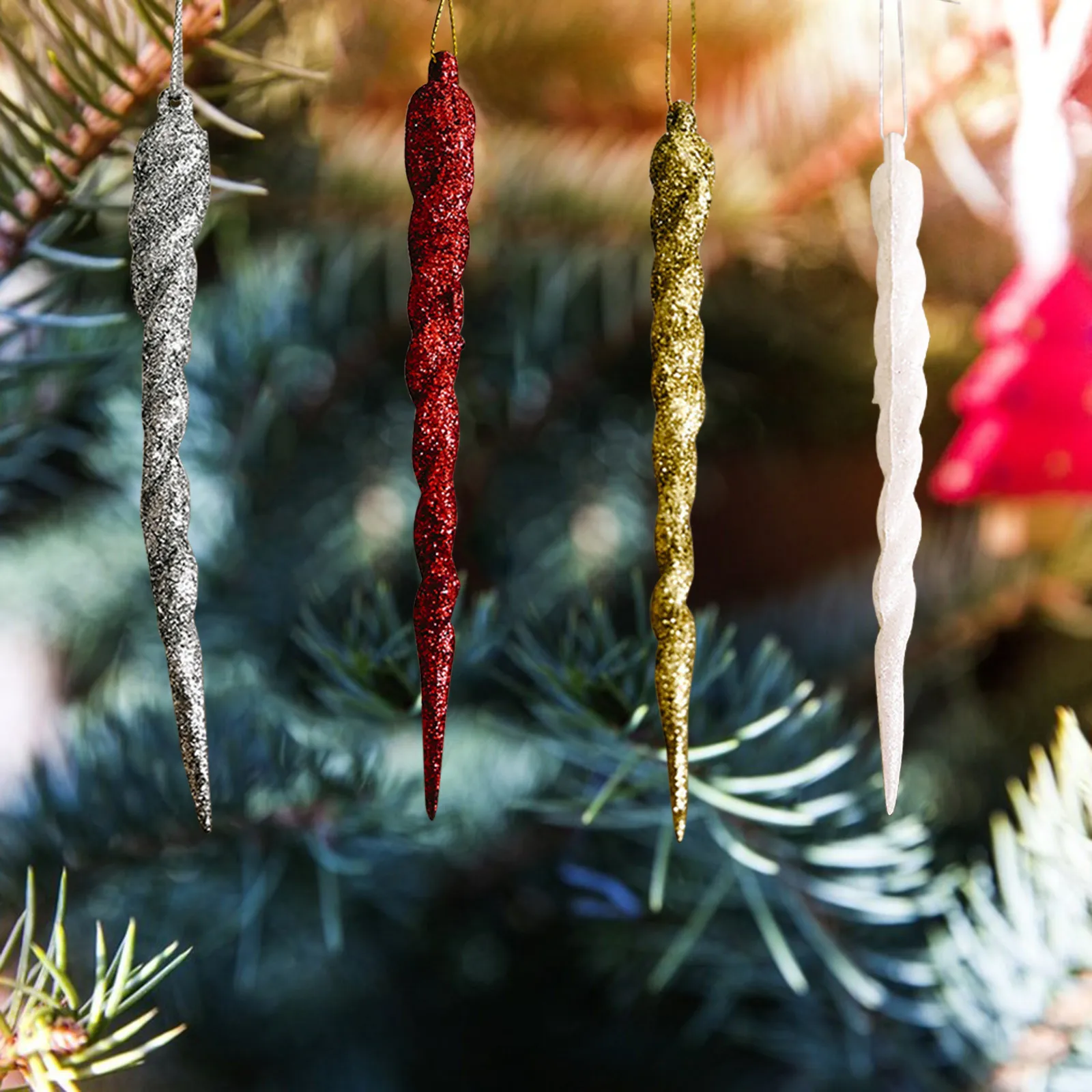 

Поддельные Украшения для рождественской елки, зимние Праздничные рождественские и Новогодние украшения, подвесные украшения для рождеств...