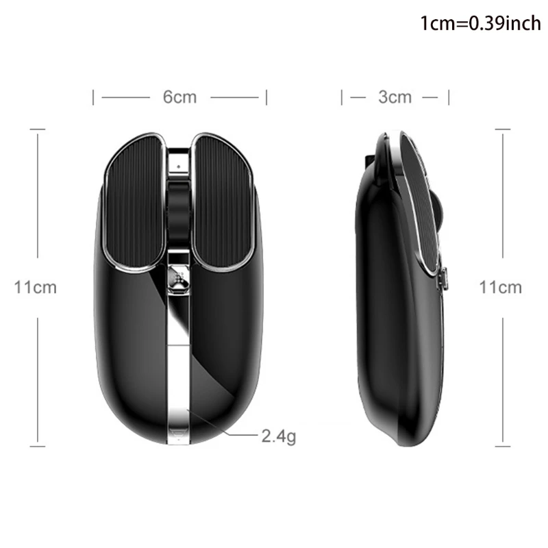 

Portable Mouse Silent Mice Optical 2.4 G Wireless+ Wired Mice with Ergonomic Design 8 Buttons for Windows Pc Drop shipping