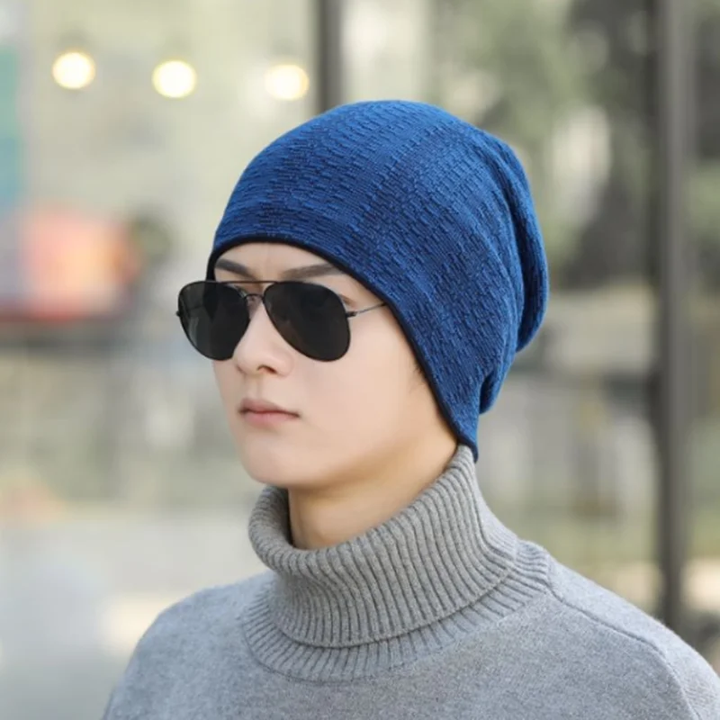 Унисекс Зимние шапки для мужчин и женщин смешанные Цвет дизайн Теплая Лыжная