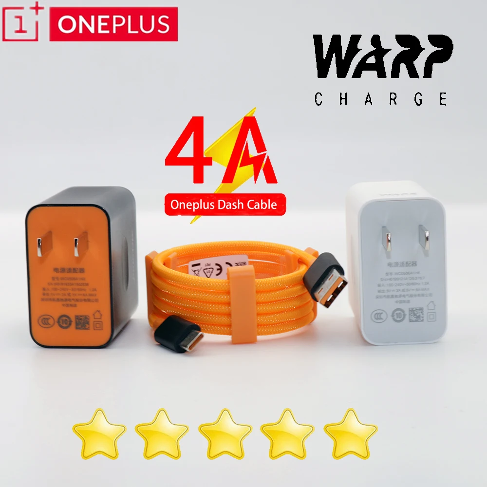 Oneplus NEW Warp charge charger 30W USB Dash charging US Fast Power adapter Type-C Cable 5V6A For 7 Pro 7t 6 6t 5 5t 3 | Мобильные