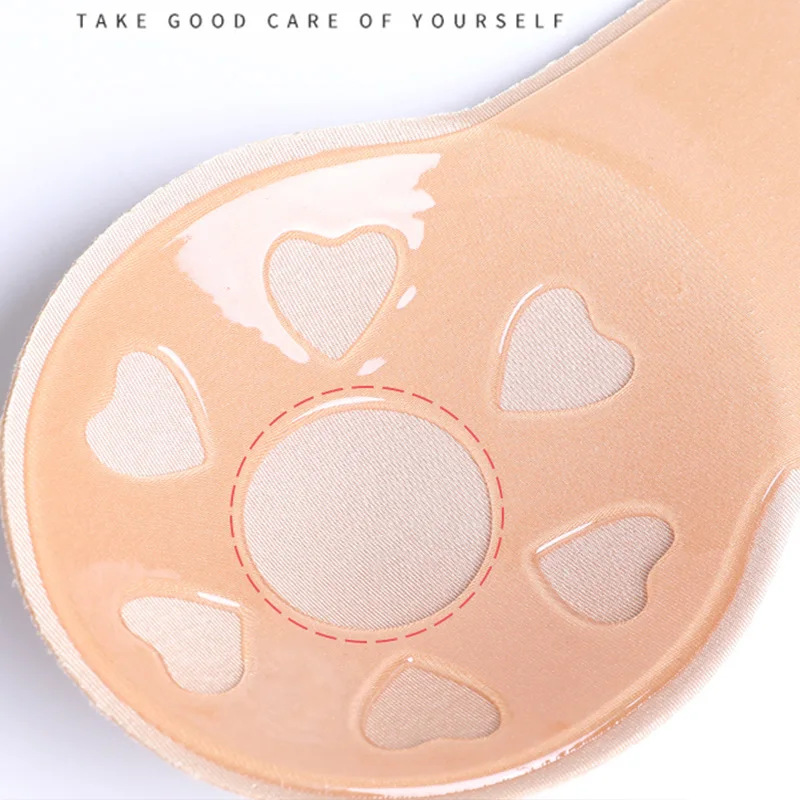 Женский невидимый бюстгальтер 2 пары накладки на грудь пуш-ап наклейки клейкий