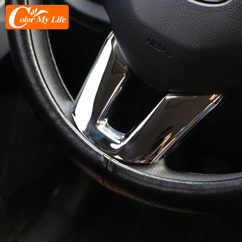 For Kia Sportage SL 3 R Sportage3 SportageR 2011- 2015 ABS Chrome Car Steering Wheel Panel Cover Sequins Trim Accessories | Автомобили и