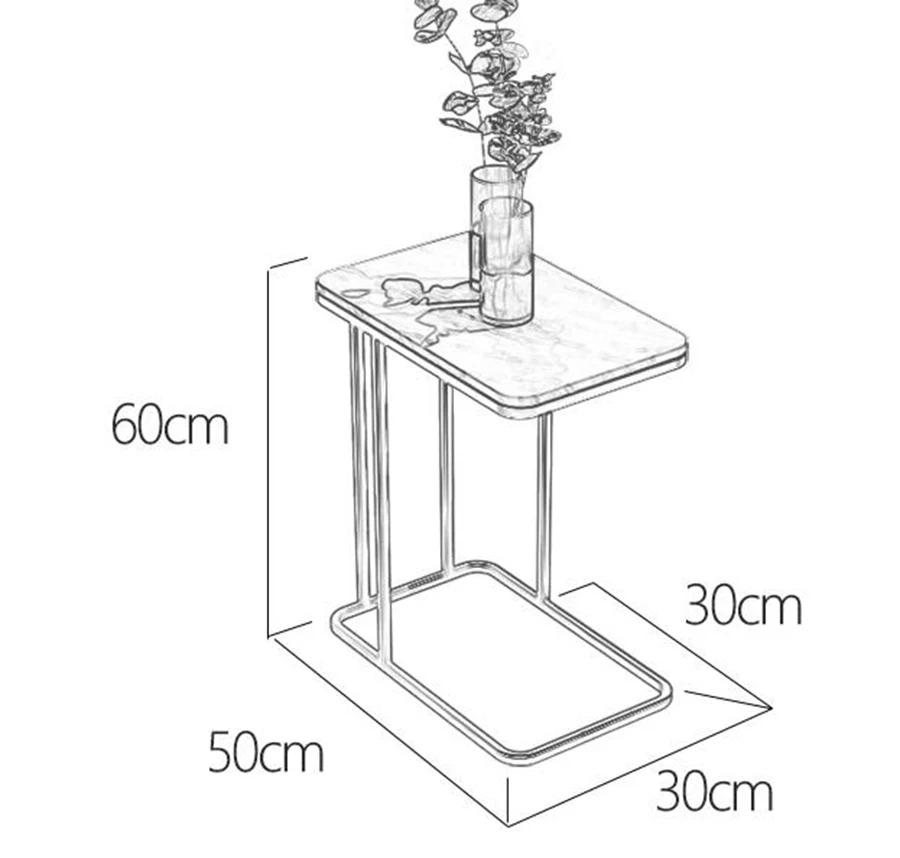 

Ins High Quality Nordic Small Marble Coffee Table Side Table Corner Living Room Round Tea Table Simple Modern Bedside Table