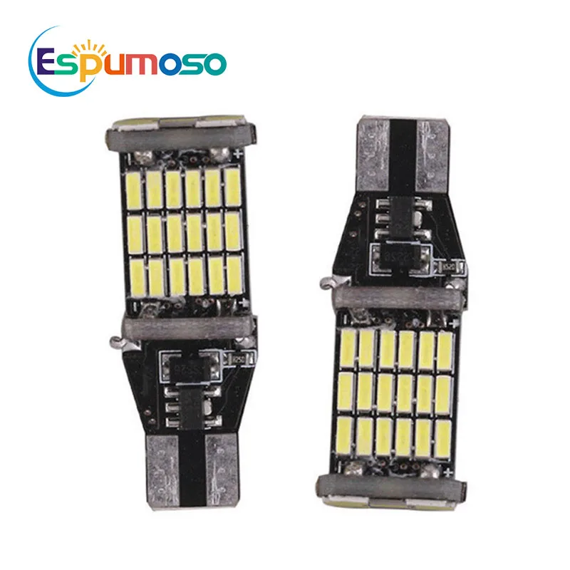 

2pc Car Signal Light T15 W16W LED Bulb T10 W5W 4014 LED Lights Canbus No error High Power White DC 12V Reverse Back Parking Lamp