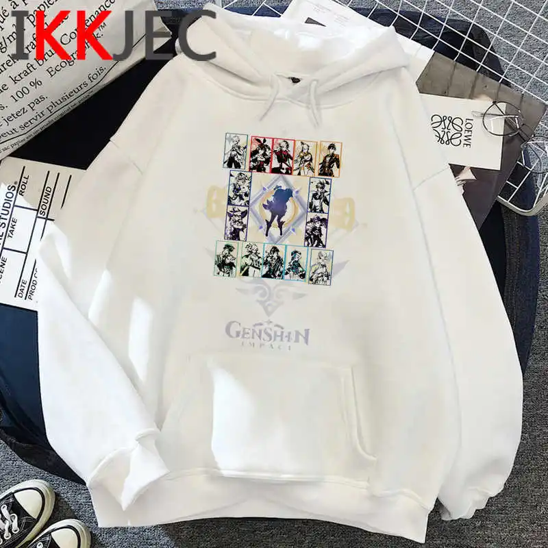 

Толстовки Genshin Impact женские с принтом harajuku, женские толстовки Ulzzang