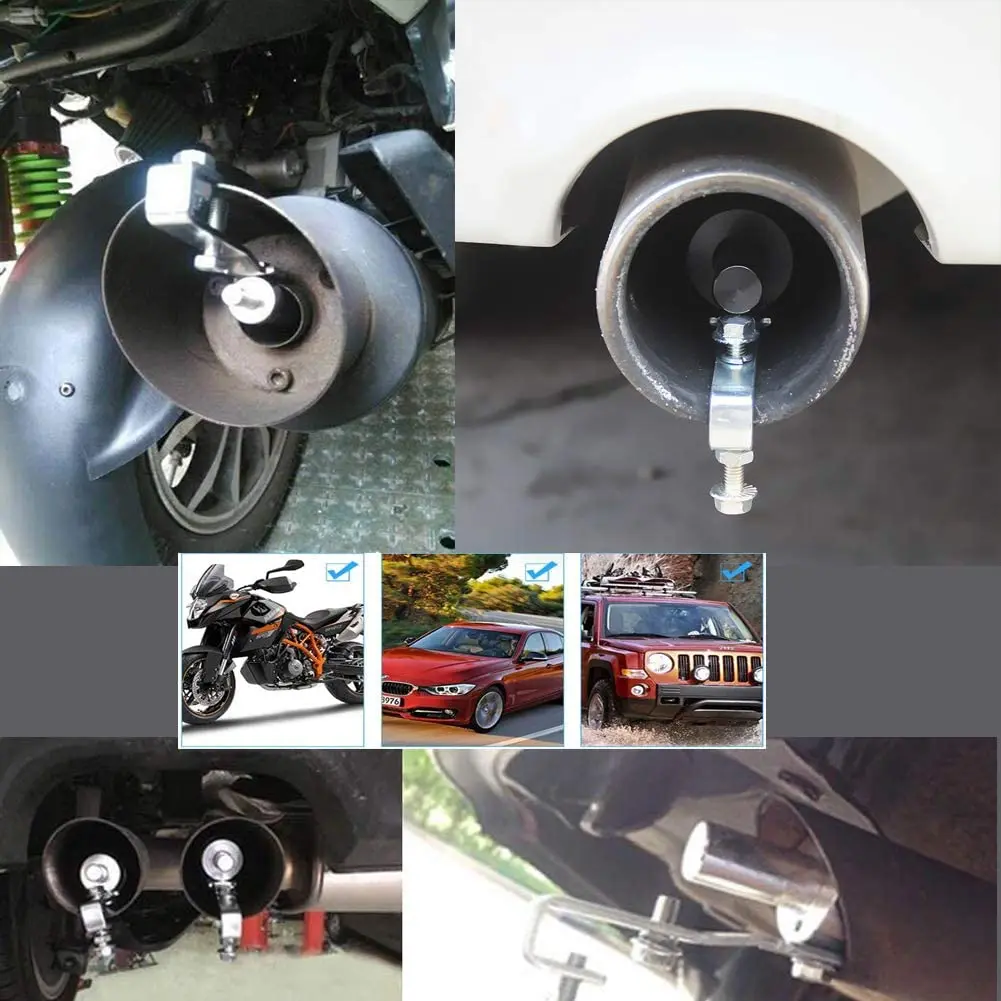 Uinversal мотоциклетный автомобильный выхлопной поддельный турбо свисток труба звук