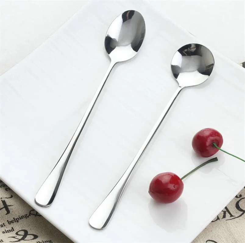 

Stainless Steel Long Handle Coffee Drink Spoon Ice Cream Dessert Tea Stirring Spoon For Picnic Kitchen Accessories AX0821