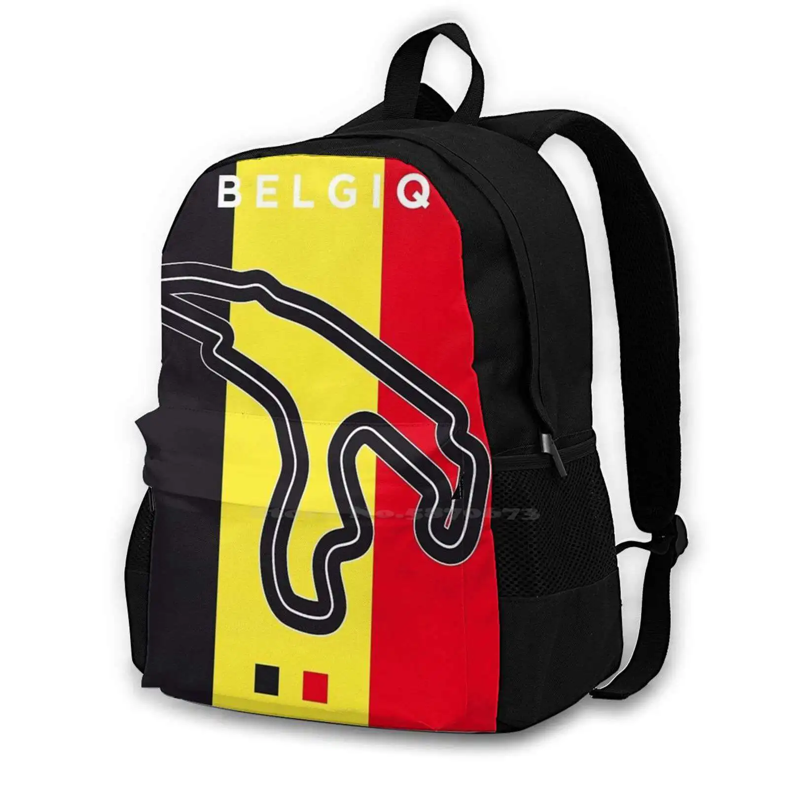 

My Francorchamps Race Track Minimal Poster Backpacks For Men Women Teenagers Girls Bags Limited Edition Minimal Minimalist