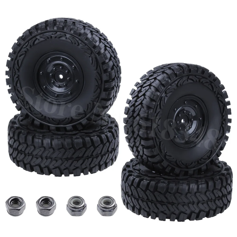 4 шт. резиновые шины и диски 1 9 дюйма с пенопластом для 1/10 RC Rock Crawler Axial SCX10 Traxxas TRX4 RC4WD
