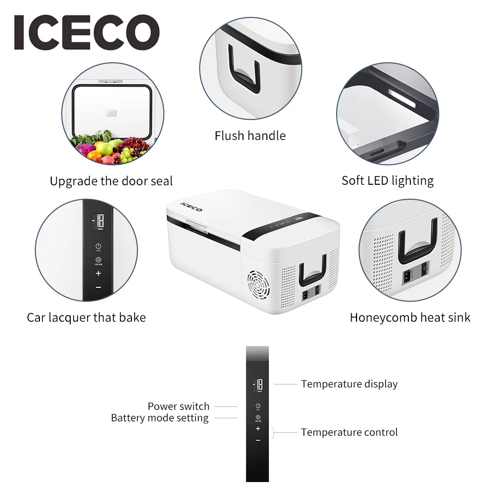 ICECO GO12 портативный холодильник косметический мини для макияжа 12 в 8 л/13 5 кварт DC
