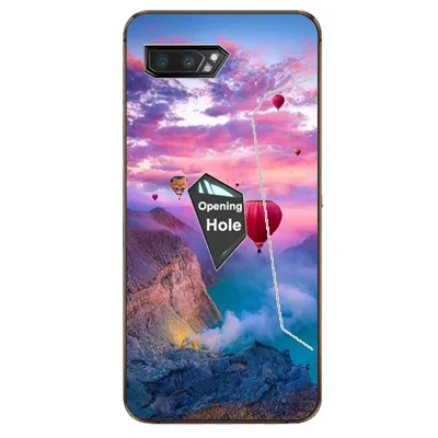 Для ASUS ROG Gaming Phone 2 чехол роскошный из ТПУ и силикона Чехлы для телефона задняя