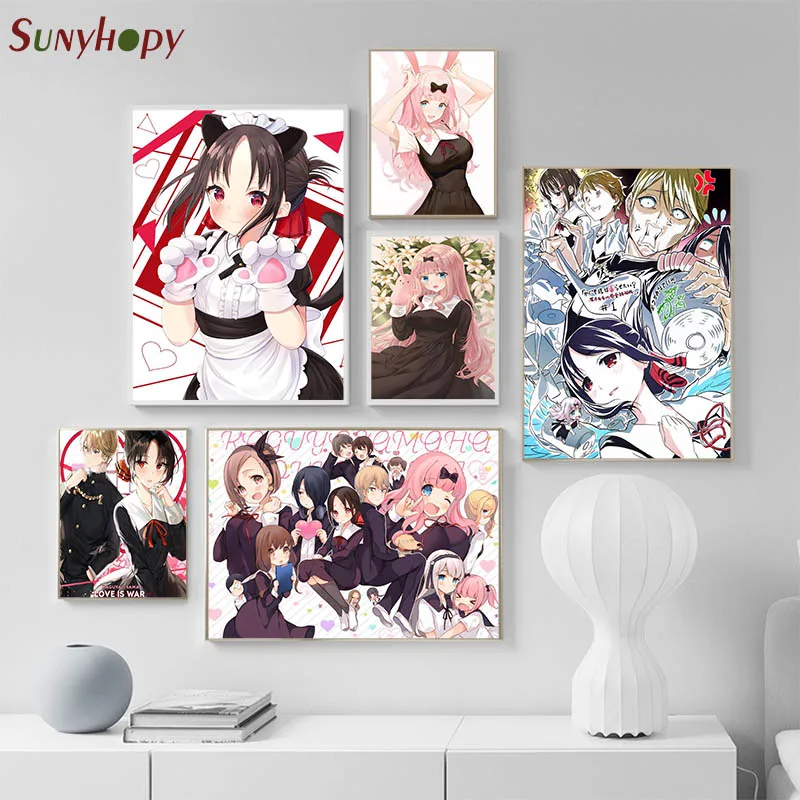 Постер Kaguya-sama на заказ: Love Is War холст постер искусство ткань настенный печать 30x45