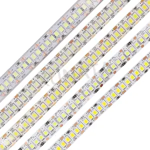 5 м Светодиодная лента 2835 12 В постоянного тока 240LEDM 6001200 светодиодов Водонепроницаемая гибкая лента Светодиодная лента s естественный холодный белый