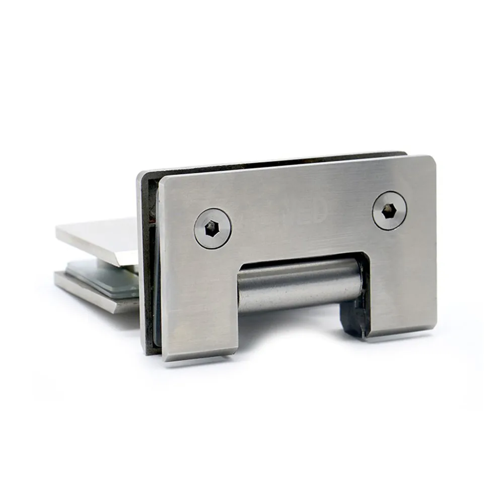 

1 Pcs Hinge With Matching Accessories 180 Degree Hinge Open 304 Stainless Steel Wall Mount Glass Shower Door Hinges Home Tools