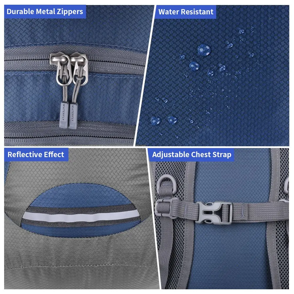 Водонепроницаемый походный рюкзак WATERFLY: Легкая водонепроницаемая сумка с