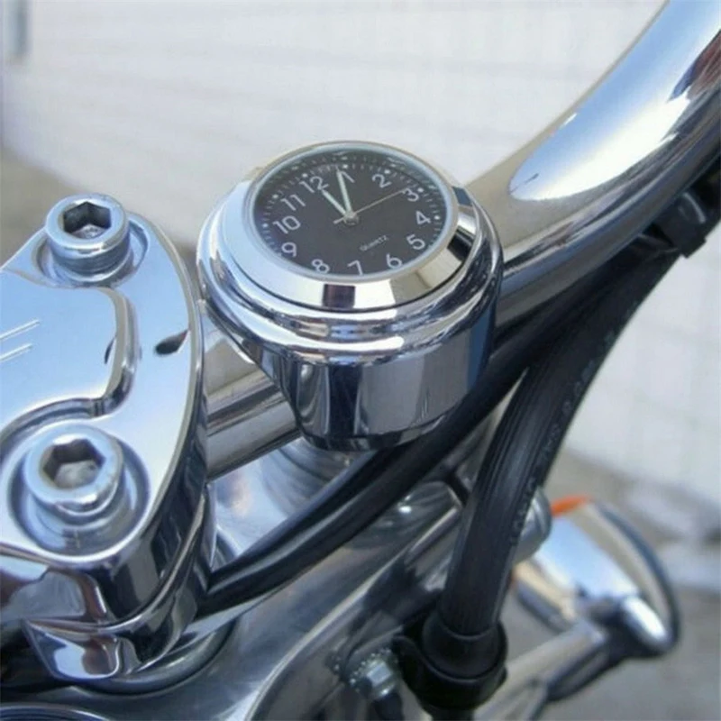 Часы на руль мотоцикла водонепроницаемые с креплением для скутера велосипеда