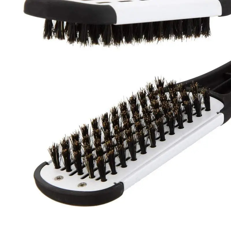 

Professional Straightening Brush Hairdressing tool Double-sided brush Hair straightening