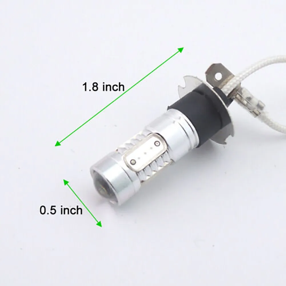 

High Power LED Bulbs Lamps Truck 1.8 Inch Fog Lights Green H3 12V DC 2pcs