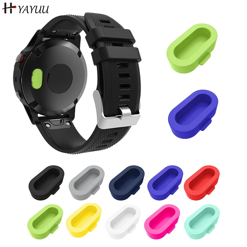 Yayuu 10 шт. силиконовая Пылезащитная заглушка для Garmin Fenix 5S/5/5X/Vivoactive 3/Forerunner 935 Смарт