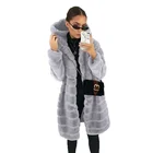 Имитация норки пальто с мехом Женская Осенняязимняя Новый стиль 2021 Корейская Свободная куртка с капюшоном из толстого плюша и Термальность размера плюс Меховая куртка GH430