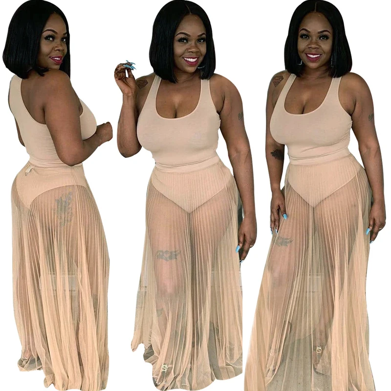 Женский костюм певицы сексуальный комбинезон бежевого цвета для танцев на шесте