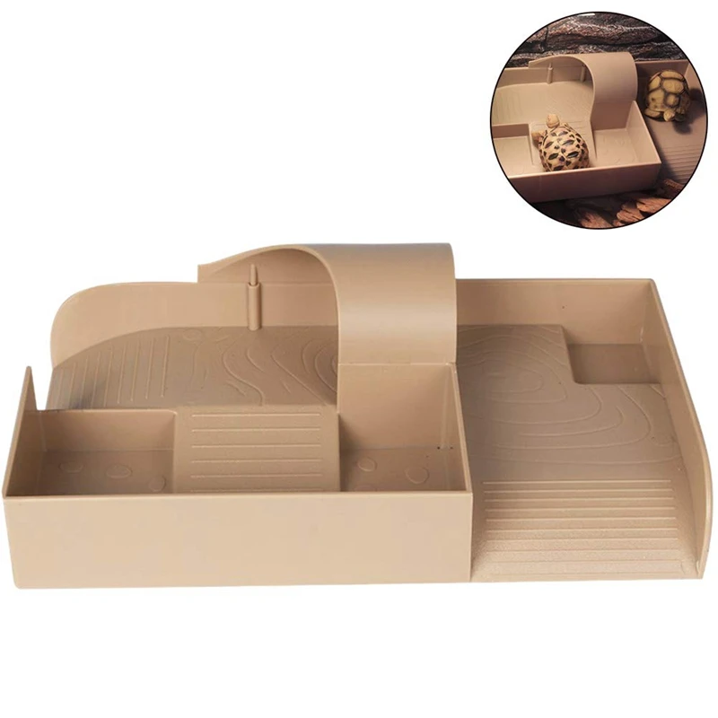 Творение Ядро Делюкс черепаха Лагуна с Basking рампа коробка рептилия среда