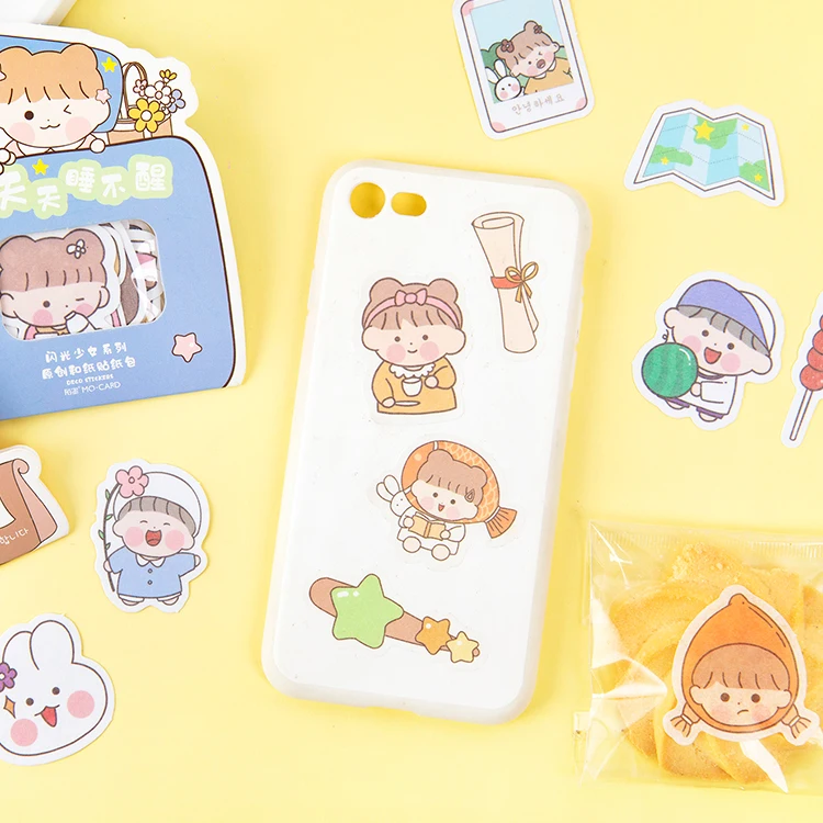 Декоративные забавные мультяшные канцелярские наклейки Flash Girl для скрапбукинга