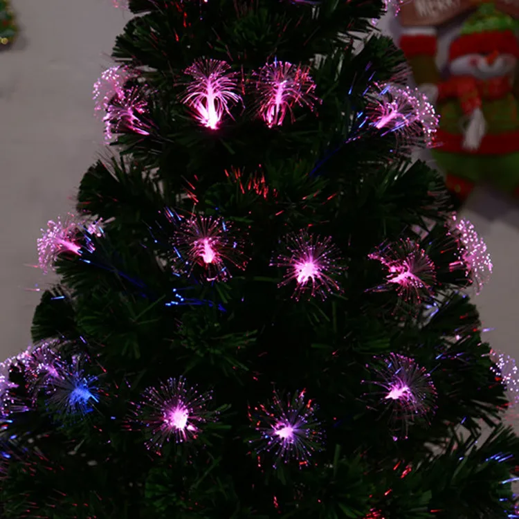Светодиодная волоконно оптическая елка блестящая Рождественская guang xian