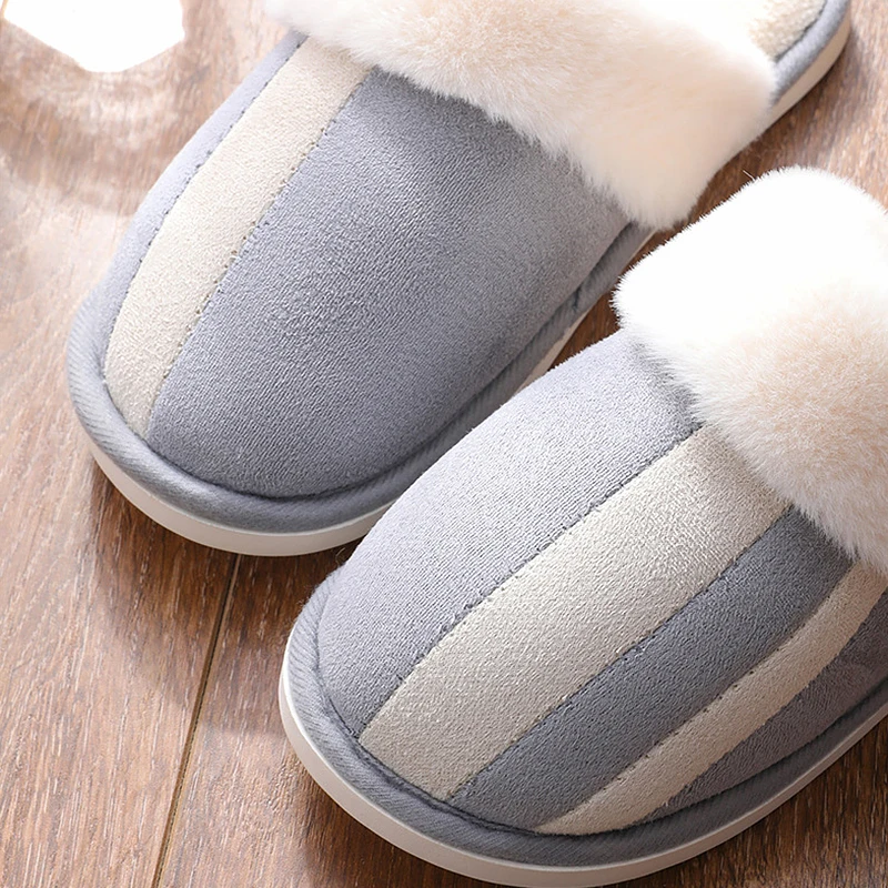 Мужские тапочки Замшевые плюшевые Бархатные Меховые домашние Мягкие на