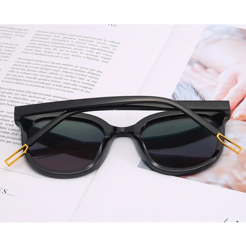 Акула парус Мода кошачий глаз большие женские очки стимпанк Винтажные