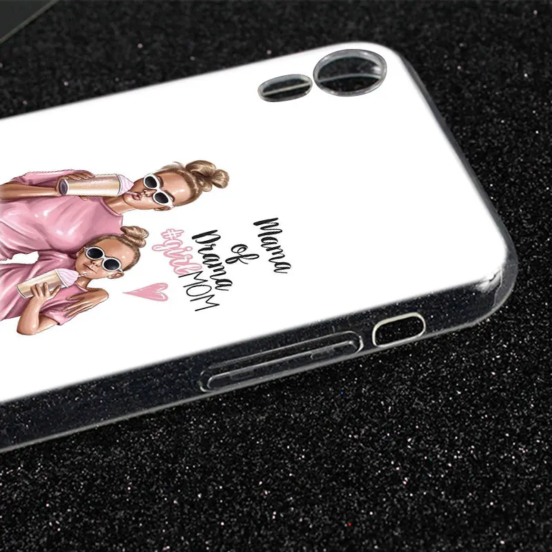 Модный силиконовый чехол для маленьких мам и мальчиков Apple IPhone 11 Pro XS Max X XR 7 8 6 6s Plus