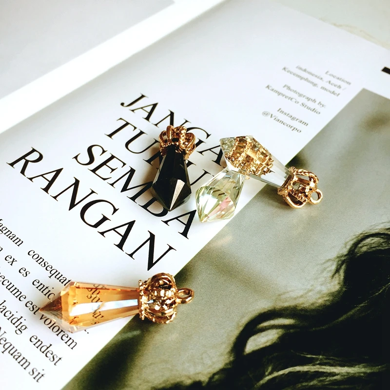 Европейский и американский имитация бриллиантов Корона стеклянные серьги