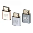 Адаптер для виртуального дисплея, HDMI-порт, фиктивный штекер 1,4 DDC EDID, фиктивный штекер, блокировка видеокарты, эмулятор GPU Rig для майнинга BTC