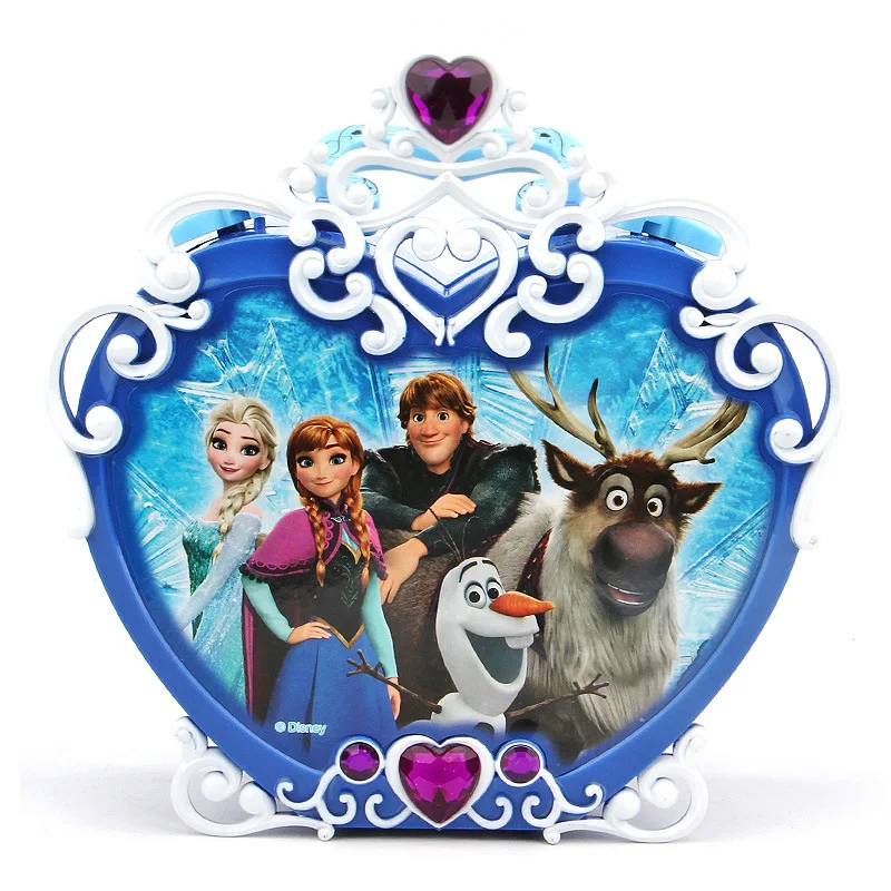

New Diseny frozen elsa and anna lipstick Makeup set light with box Princess Series Beauty pretend play girls Gift Box