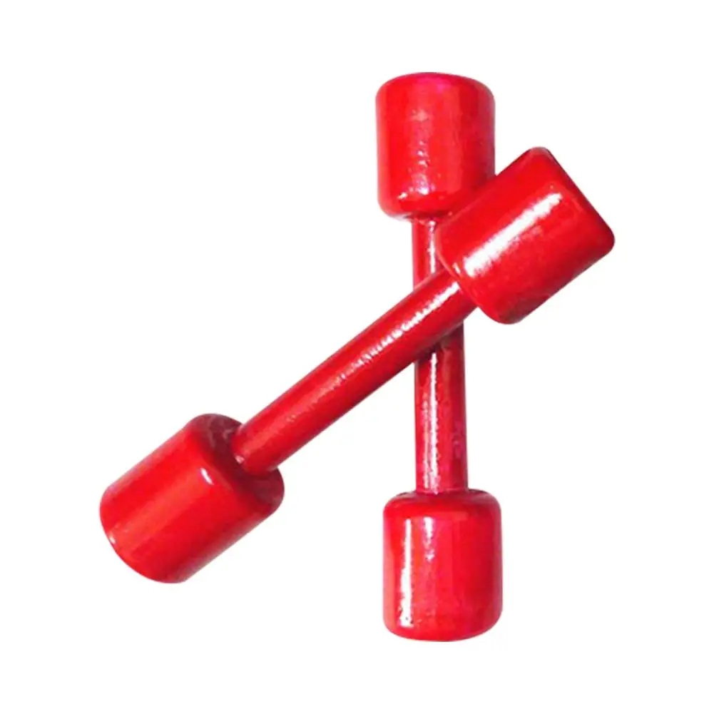 2 шт деревянные гантели для фитнеса Спортивное снаряжение тренировки прочные