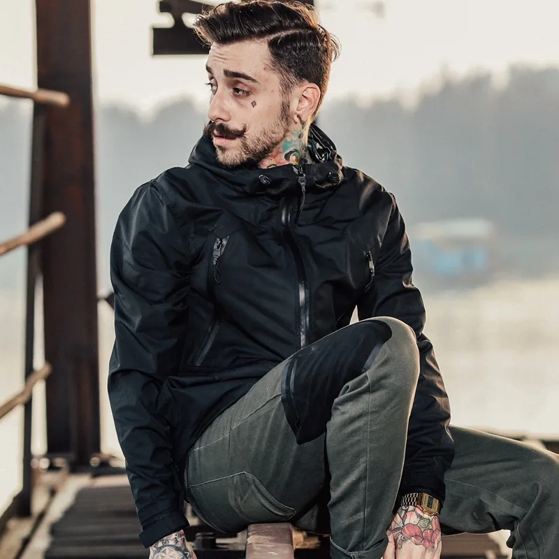 2019 весна-осень Камуфляжный ветровки мужские куртки на молнии Военная