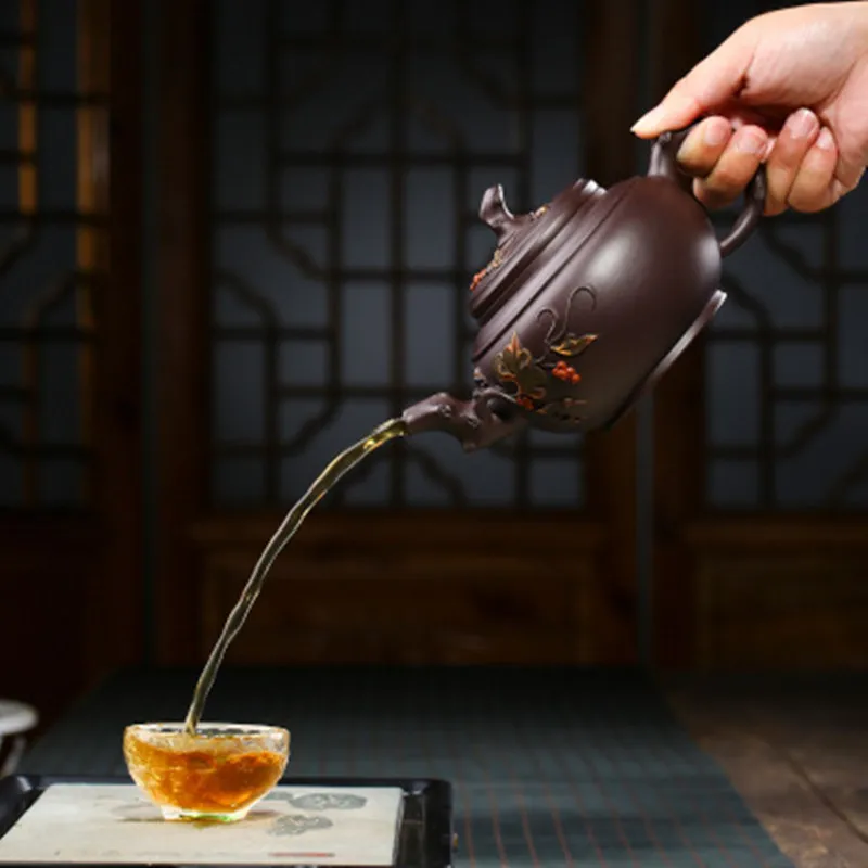 

2020 Chinese Yixing Clay Teapot Zisha Infuser Kung Fu Tea Set 500ml New Arrived Famous Handmade Pot High Quality With Gift Box
