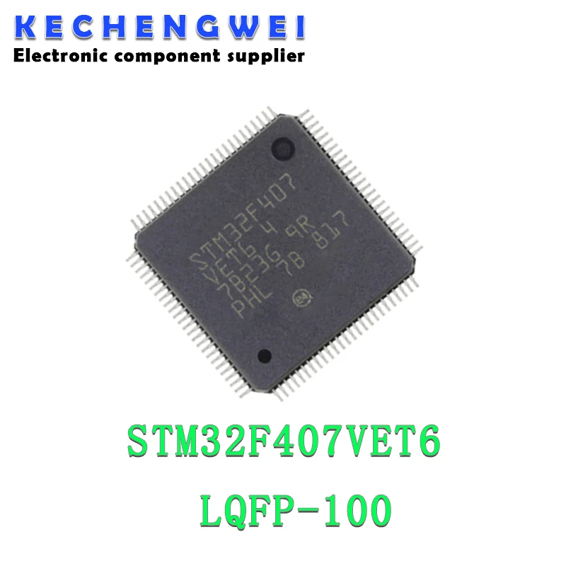 

1 шт., STM32F407VET6 LQFP100 STM32F407 QFP ARM, новая и оригинальная ИС