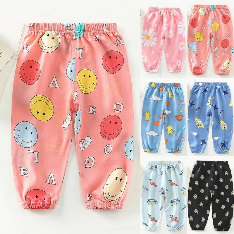 

Fashion Summer Boy Girl Children's Trousers Cute Printing Casual Elastic Waistband Pants Children Clothes