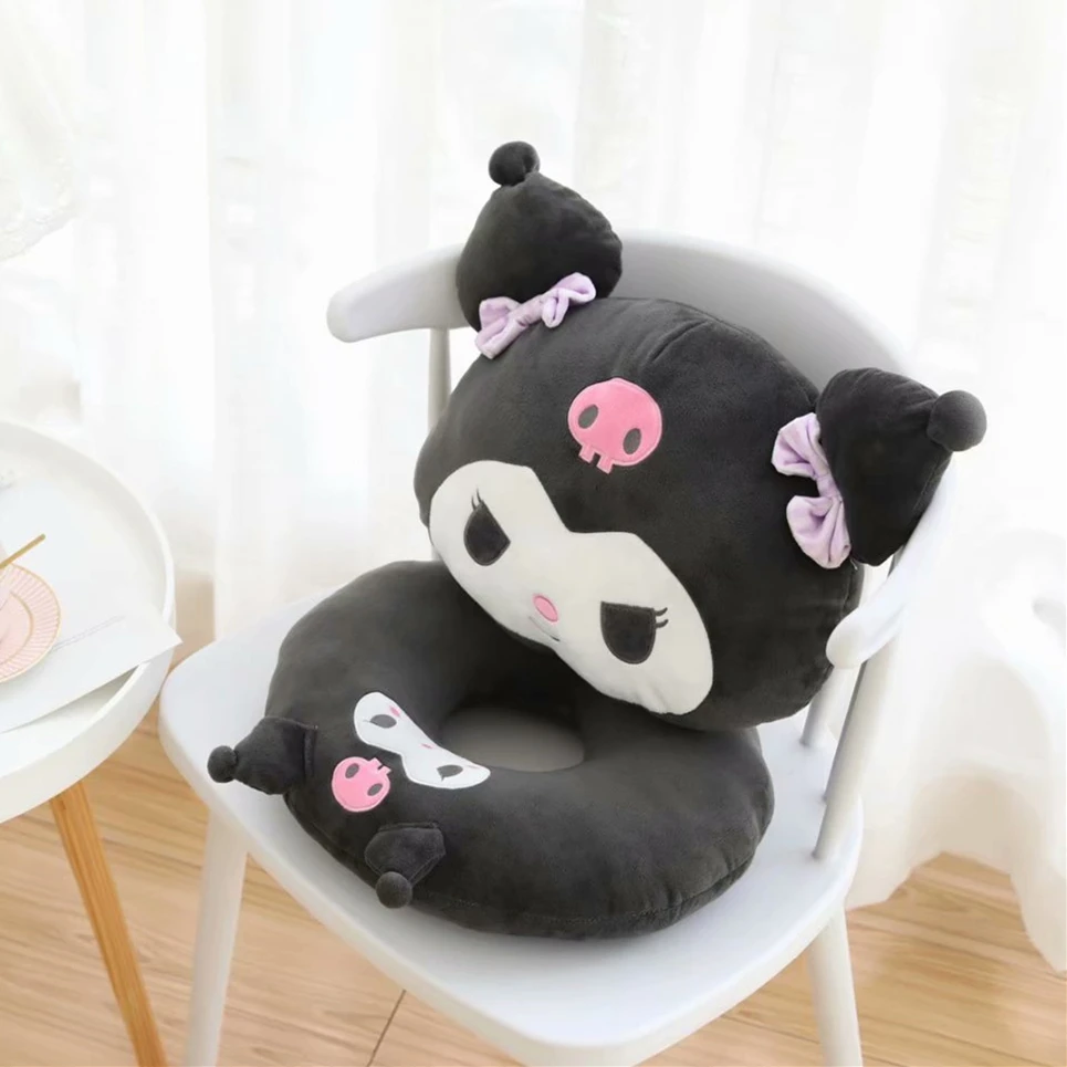 Подушка в стиле аниме Kuromi Melody подголовник с рисунком мягкая Автомобильная