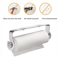 paper towel holders for kitchen bathroom stainless steel long tissue holder rack wall punch free shelf hotel household items