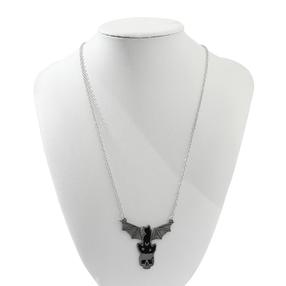 Готическая цепочка на голову с черепом ожерелье для мужчин и женщин простые