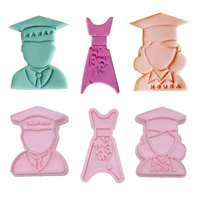 Выпускной пластиковый резак для помадки торта/Формочки печенья формочки